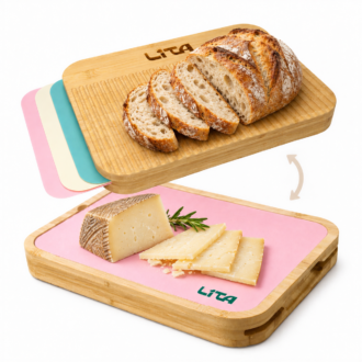 Tabla de cortar LITA Duo Board Natura con alfombrillas intercambiables